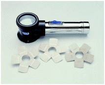 英國易高ELCOMETER 127粗糙度比較板及放大鏡